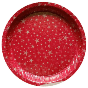 Festive Red Plate